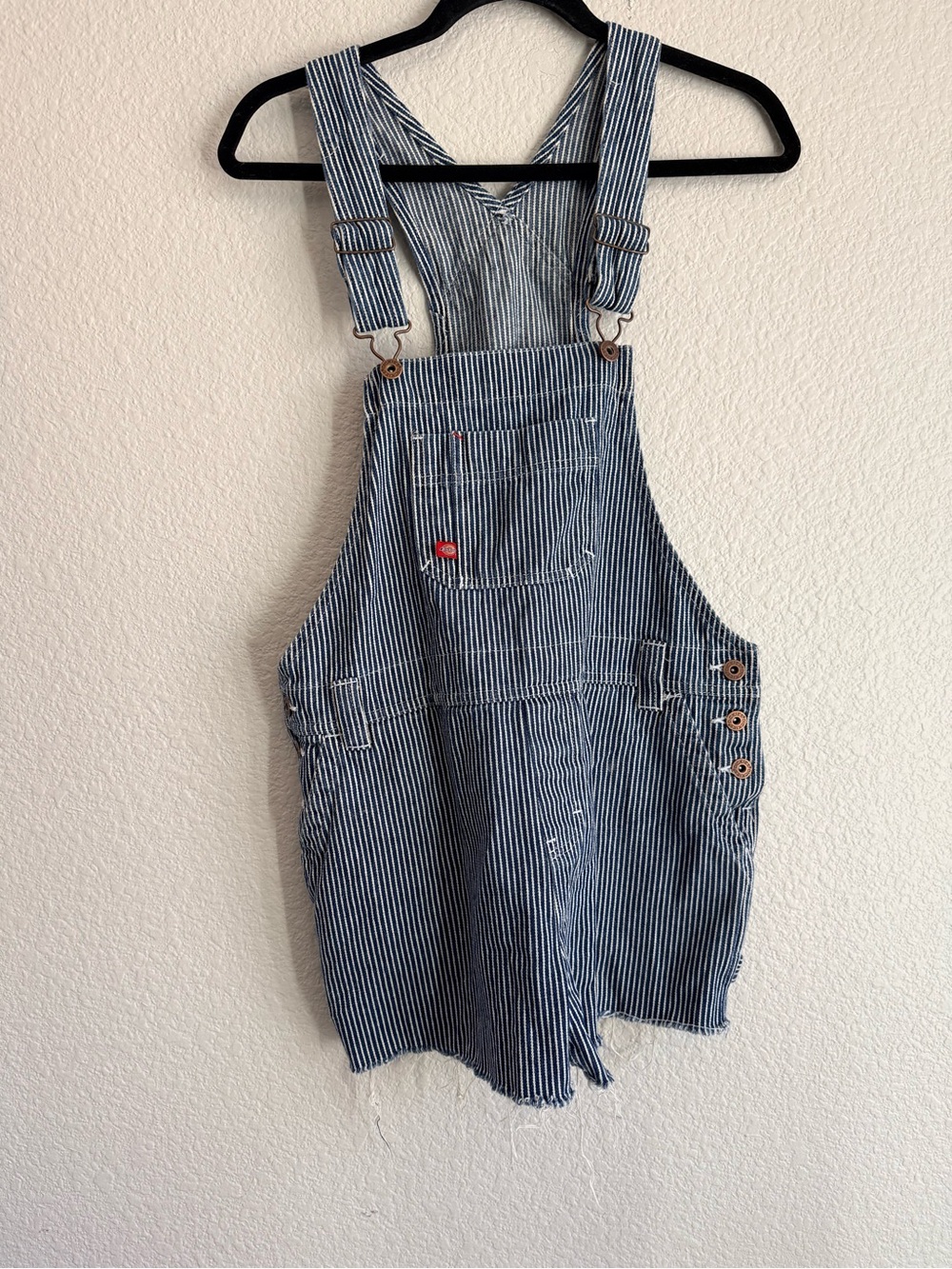 Dickies medium Striped Denim Short Overalls